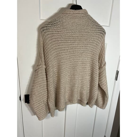 Aerie Open Knit Sweater Cowl Neck Cream Size‎ XL Extra Large Womens Long Sleeve - Picture 6 of 9
